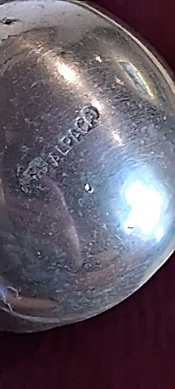 Pegador de gelo antigo em prata alpaca Antiguidade item de colecionador  - Foto 3