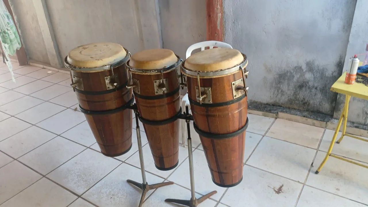 3 Congas de Madeira  - Foto 2