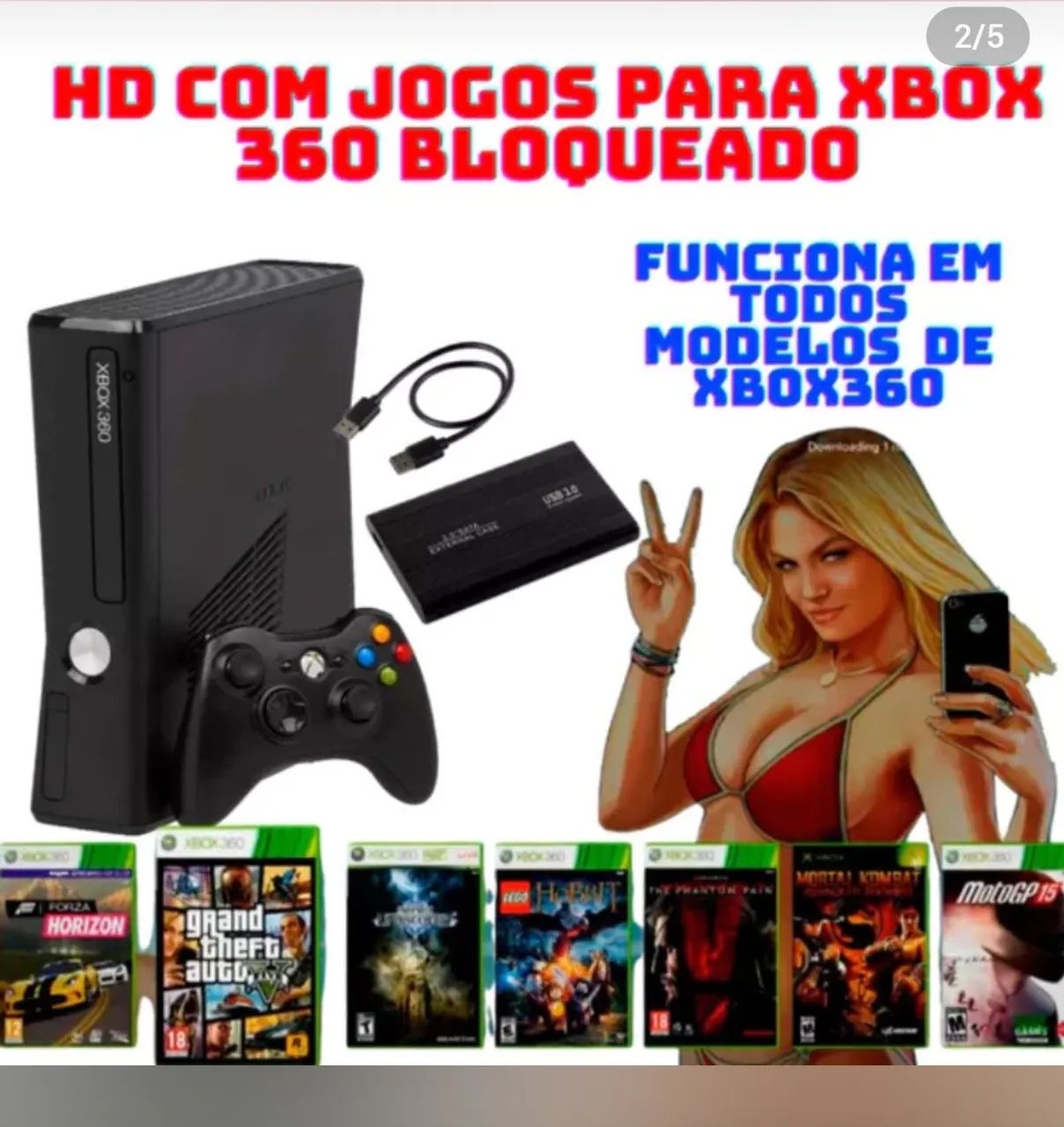 Hd externo 500gb xbox 360 bloqueado 