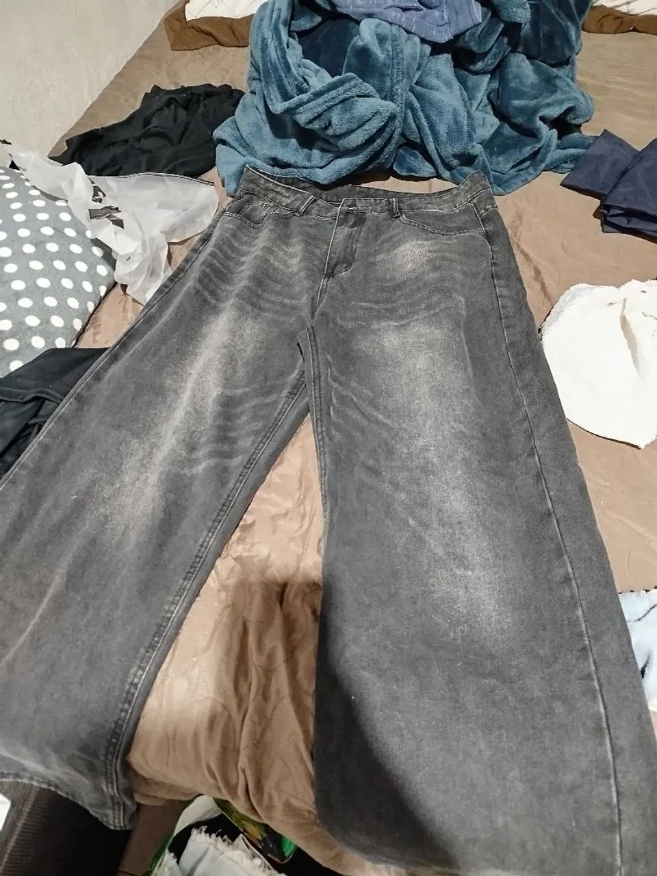 CALÇA BAGGY OVERSIZED PRETA - Foto 2