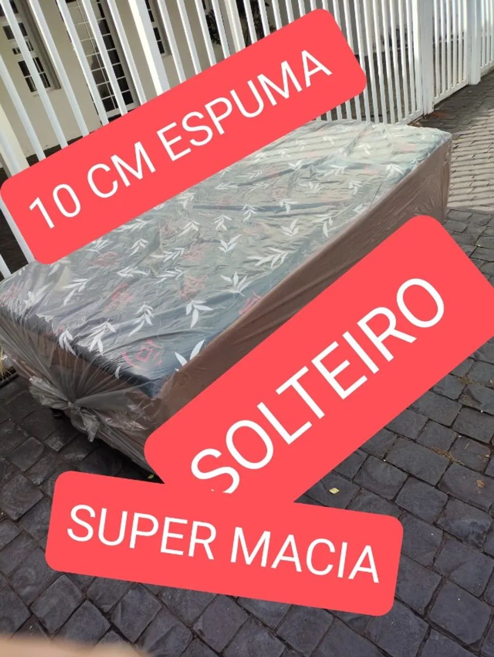 CAMA SOLTEIRO 10 CM ESPUMA, PREÇO IMBATIVEL - Foto 2