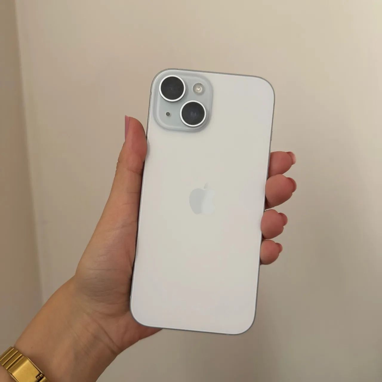 Iphone 15 - 128 gb - Branco - impecável - Foto 2