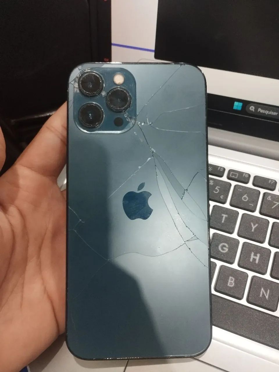 iPhone 12 Pro Max para Peças ou Conserto - No estado / sem Teste de placa. + Caixa - Foto 3
