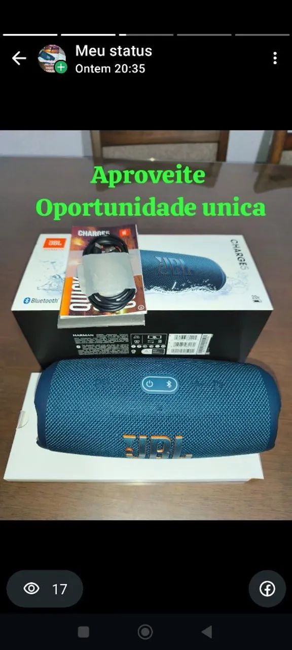 Caixa de som JBL Charge 5 impecável , Barbada  - Foto 3