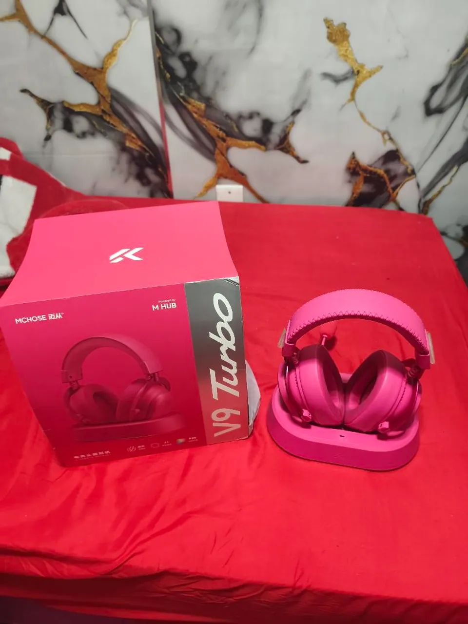 Fone Mchose V9 turbo( Rosa)