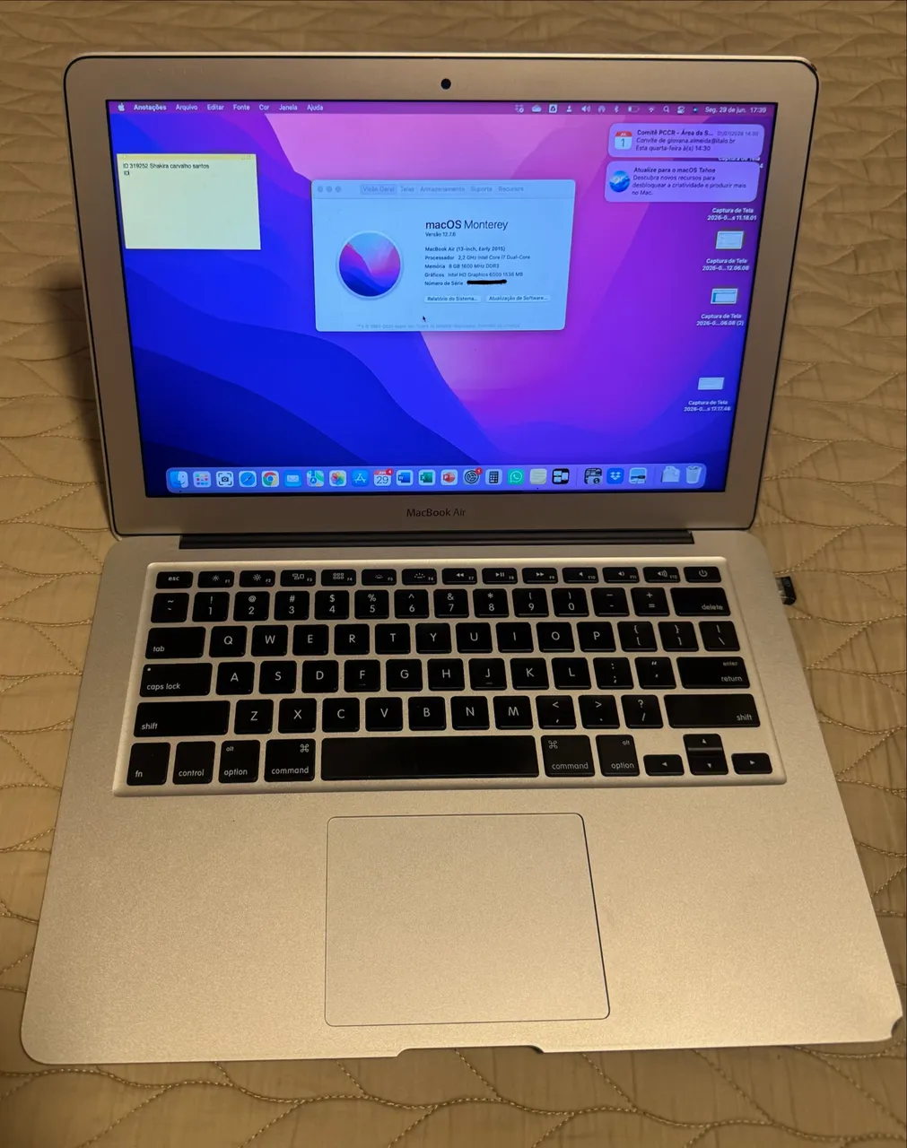 macbook air 2015 8gb