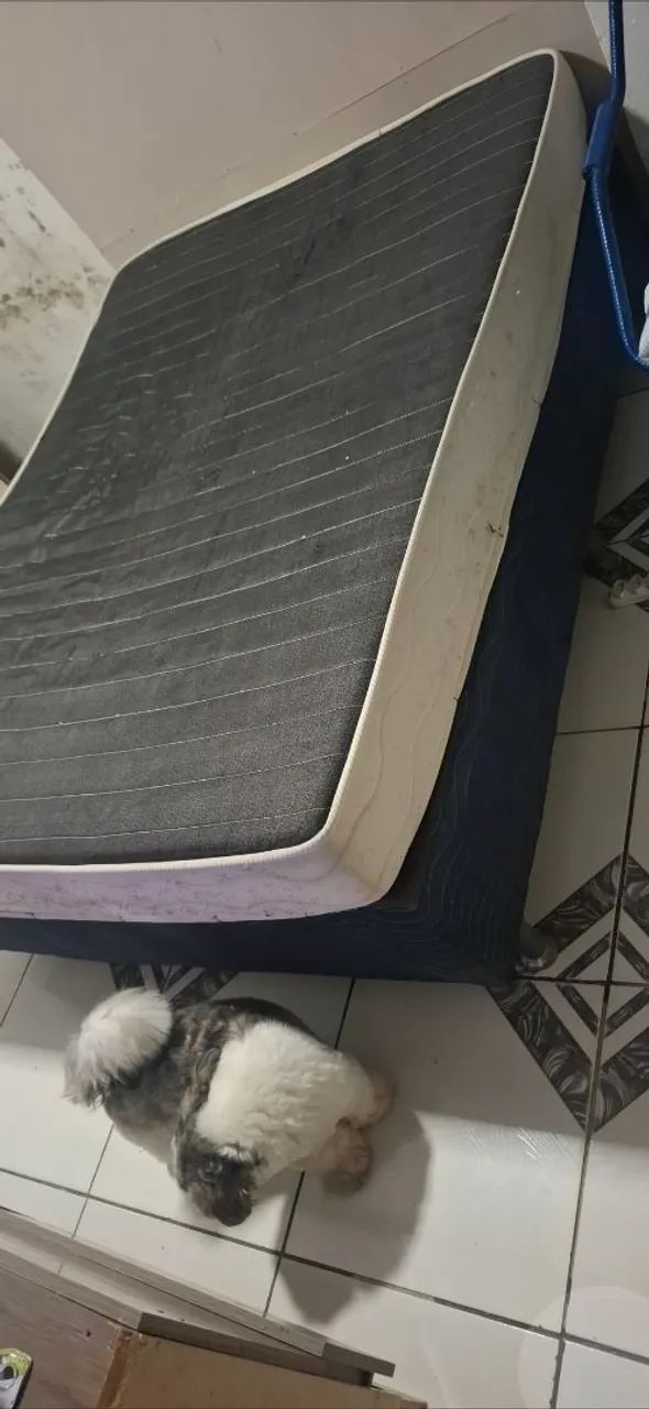 Vendo cama de casal base e colchão  - Foto 4