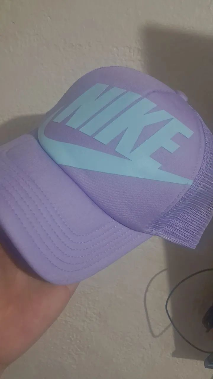 Bone Trucker Nike Lilás  com Azul Claro - Foto 2