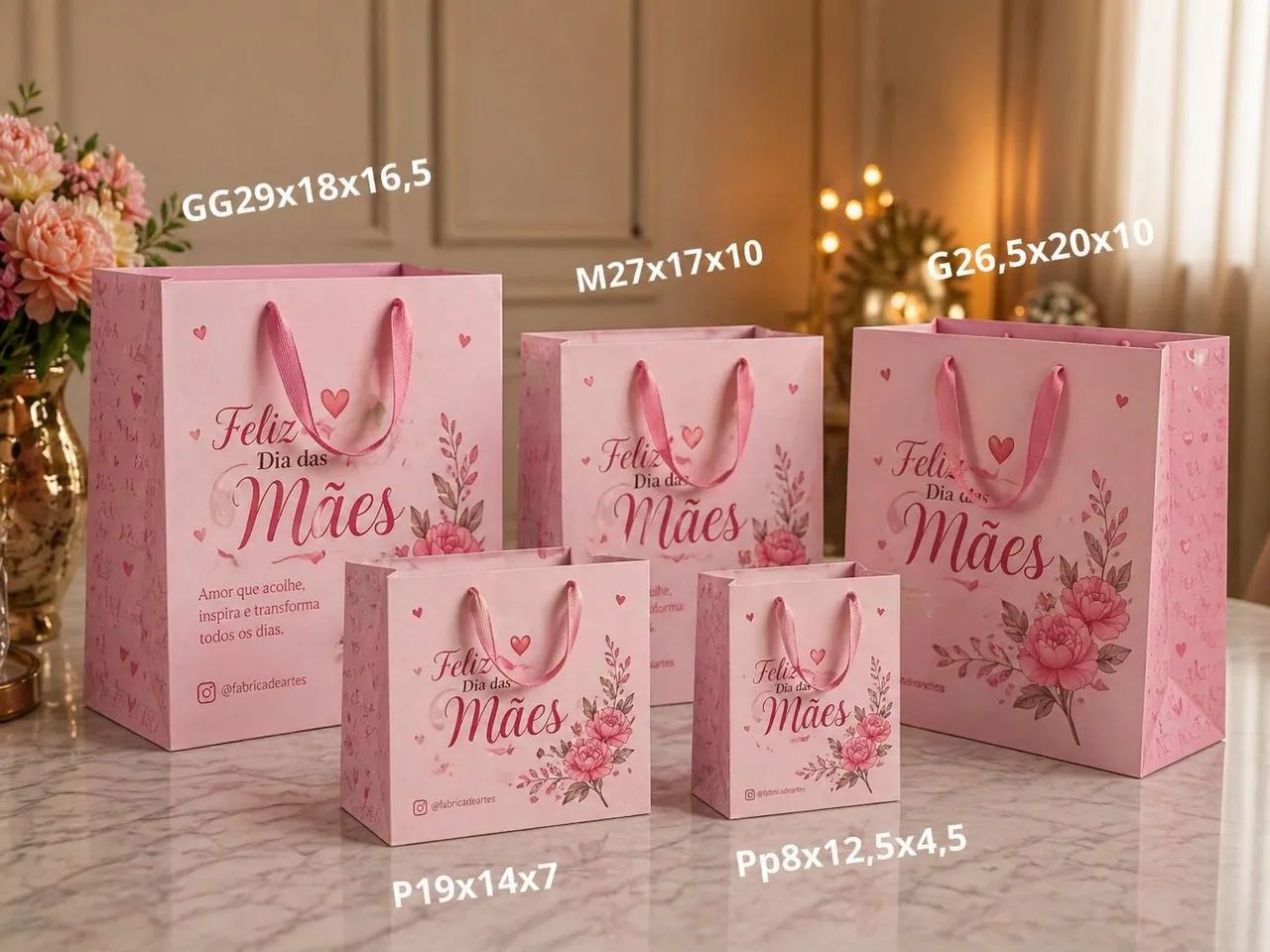 Sacolas personalizadas dia das mães  - Foto 2