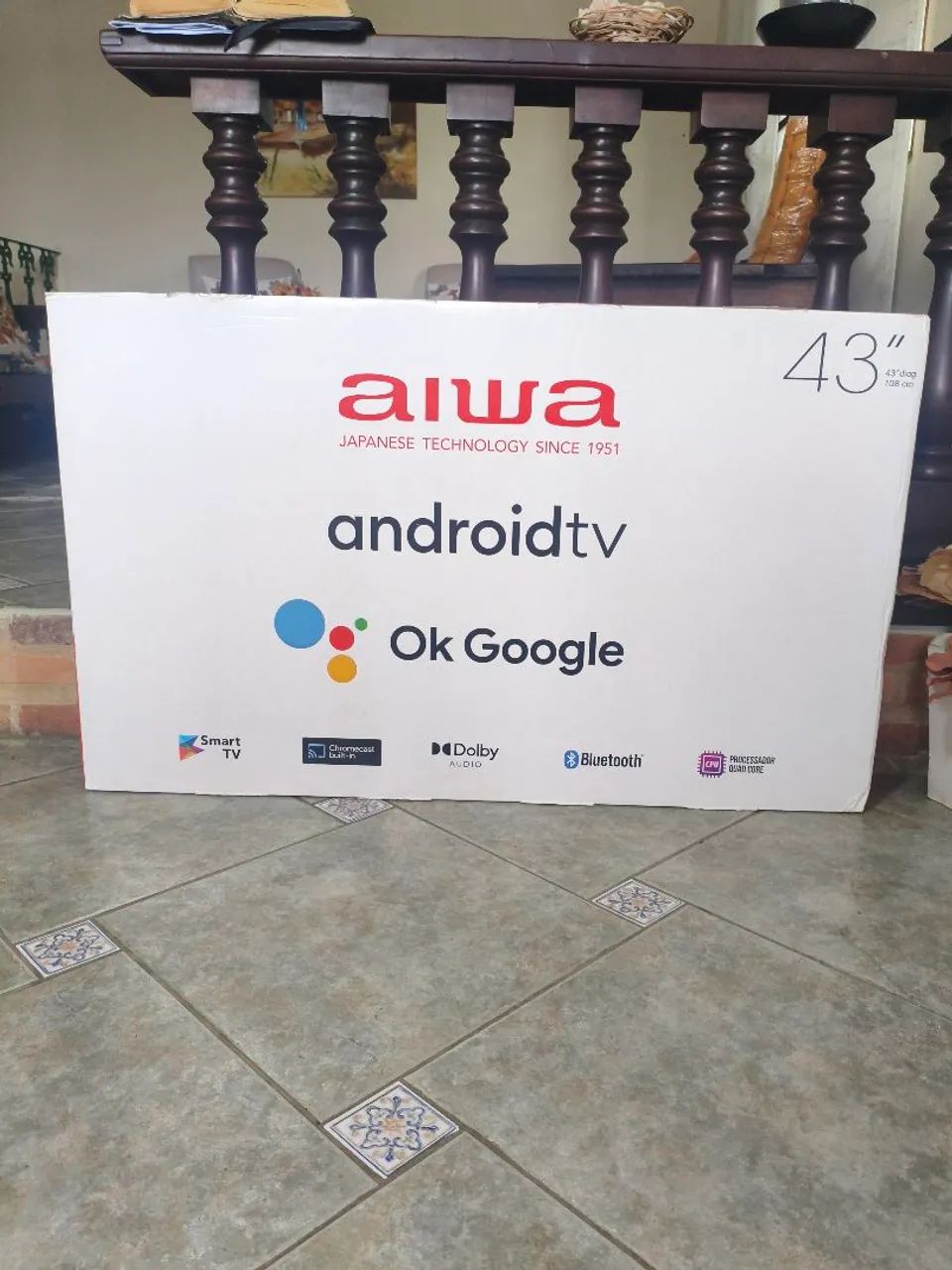 Smart TV Aiwa de 43 polegadas Lacrada