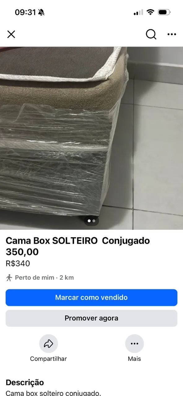 Cama box solteiro 