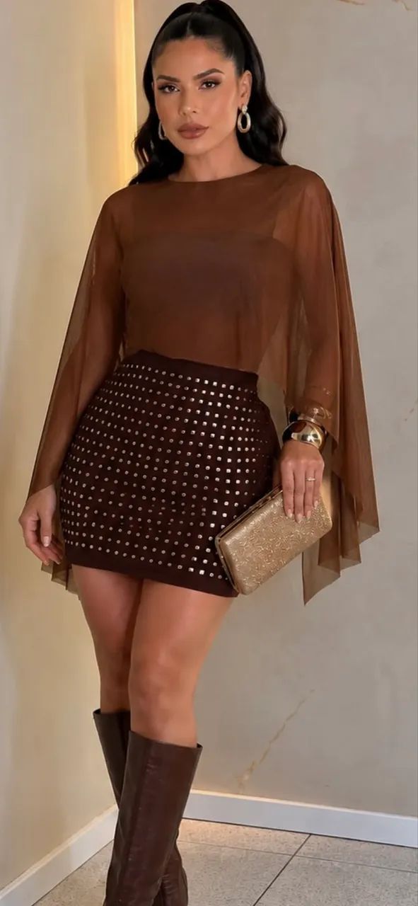 Conjunto paty marrom - Foto 2