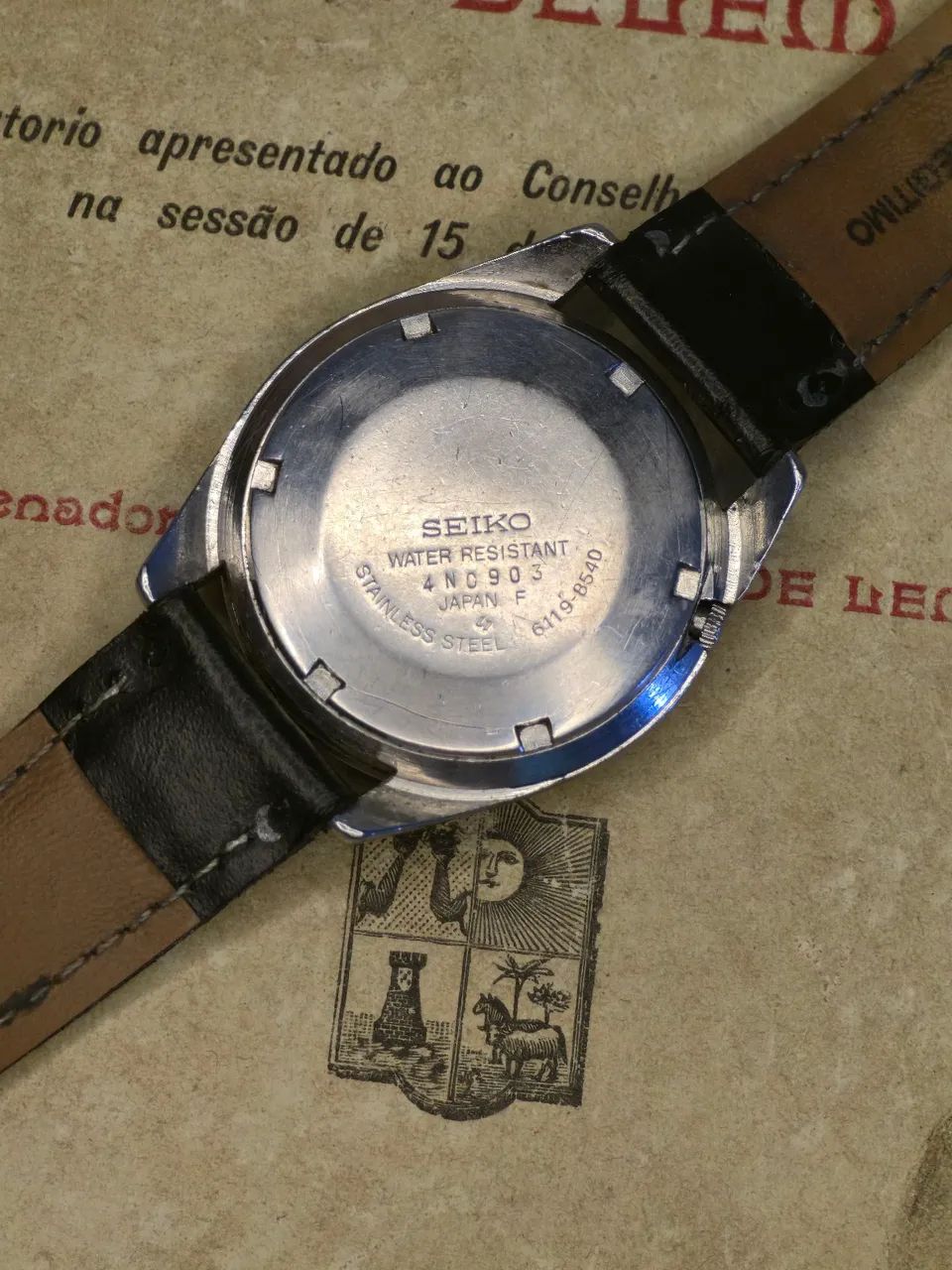 Relógio Seiko 5 6119 vintage automático  - Foto 5