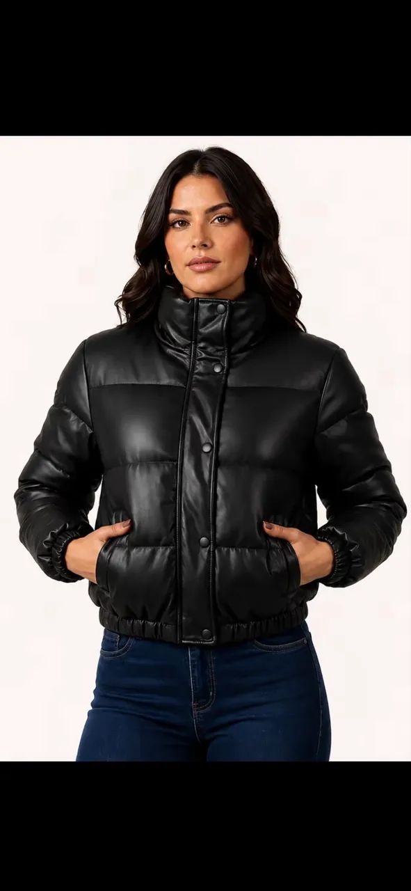 DESAPEGO! Puffer Preta G NOVA R$ 120 
