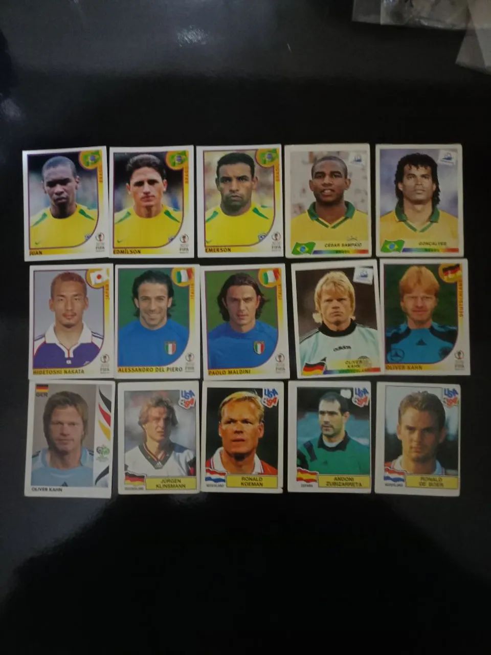 Figurinhas copas 1994/1998 e 2002
