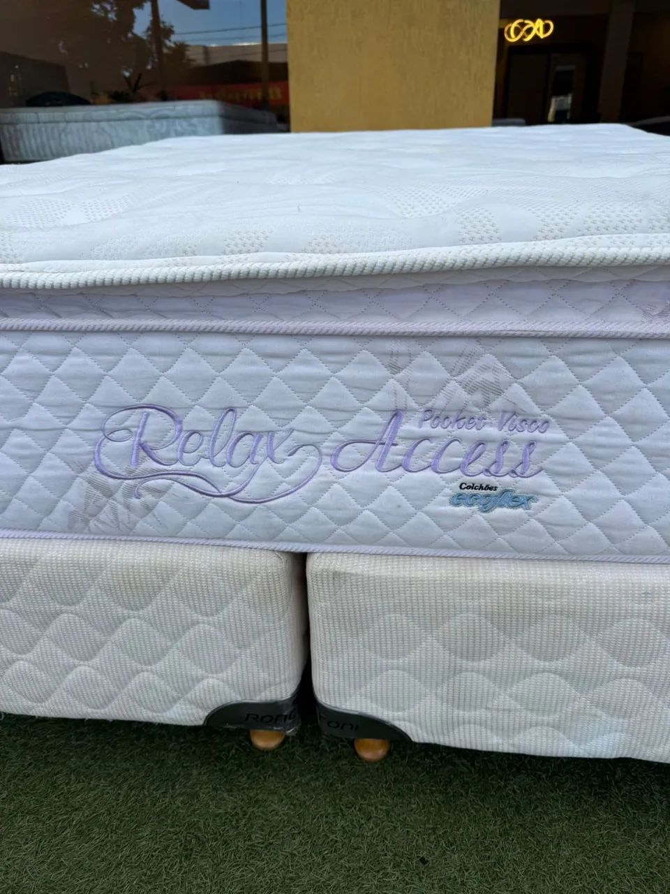 Cama box Queen com colchão queen ECOFLEX - Entregamos!  - Foto 4