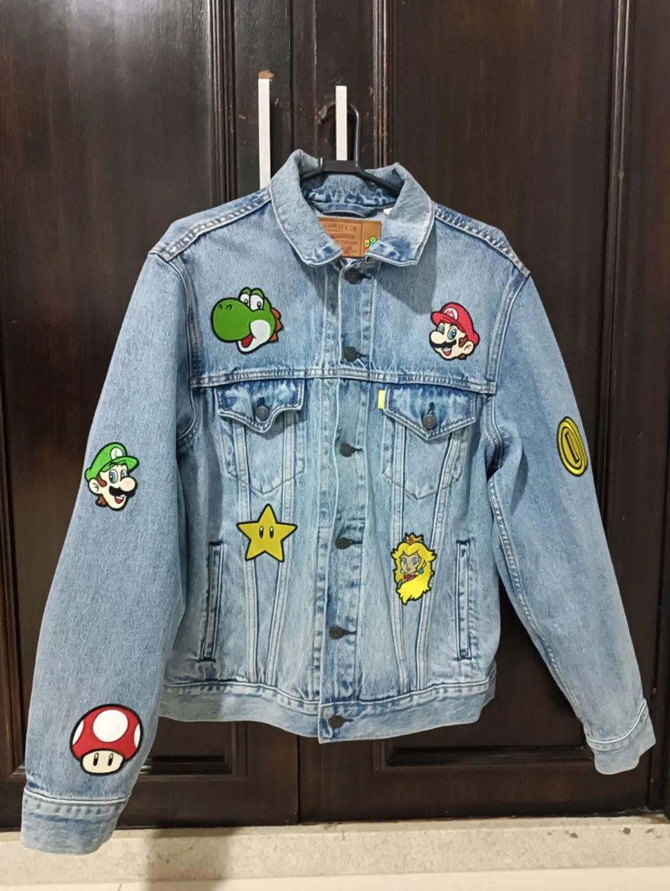 jaqueta trucker levis super mario