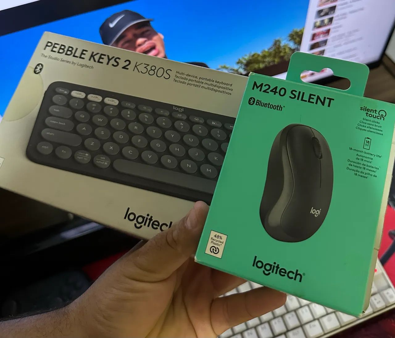 Kit Teclado E Mouse Sem Fio Logitech