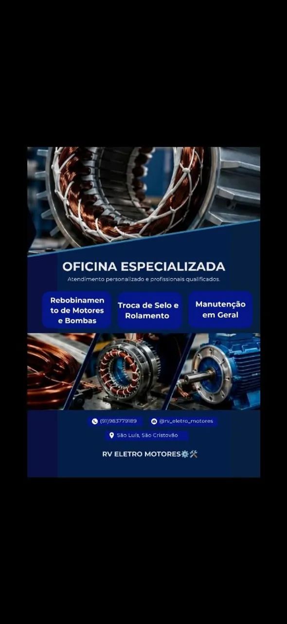 Conserto de bombas e motores 