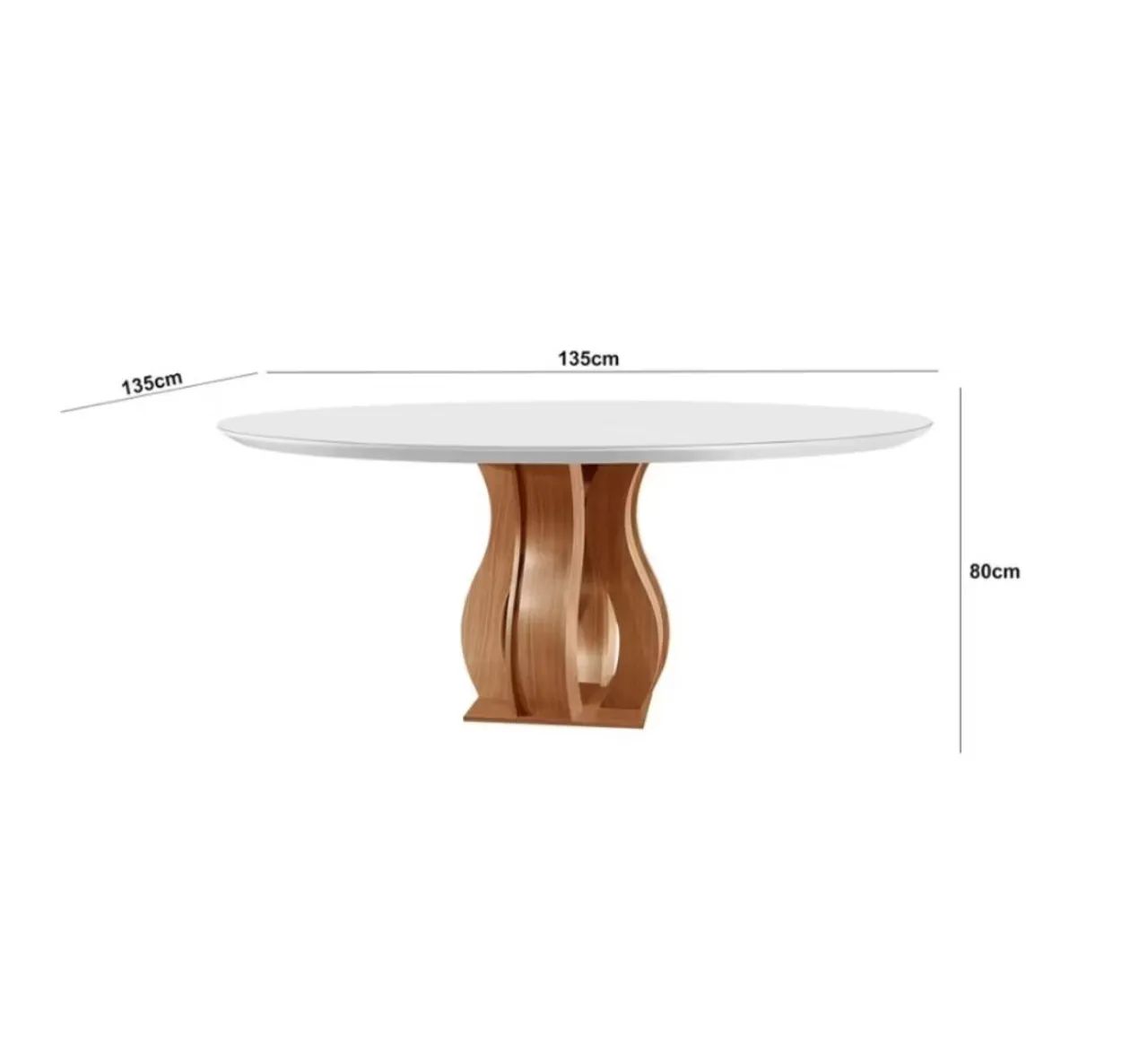 Mesa redonda 135cm diâmetro  - Foto 2