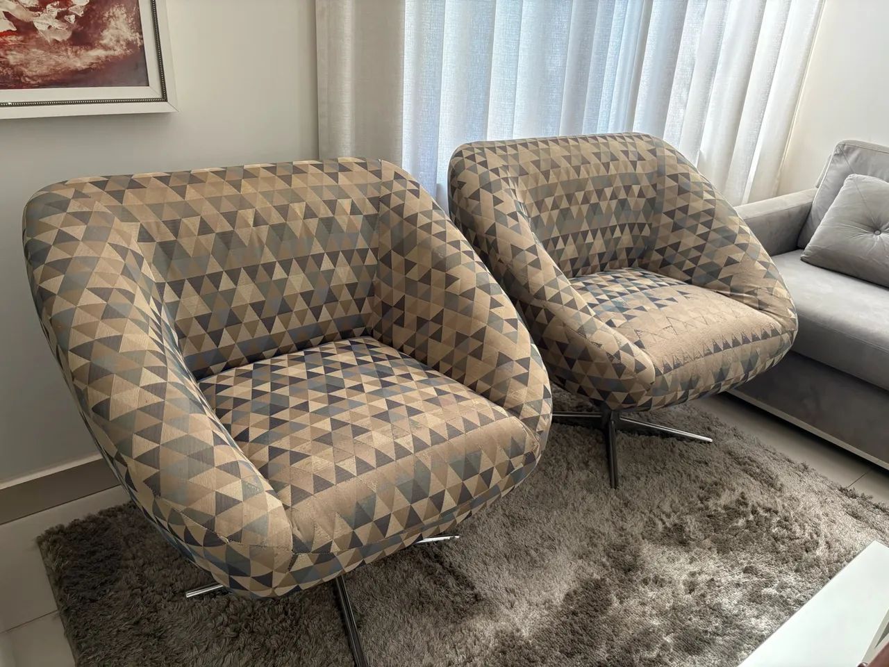 Dupla de poltronas giratórias - Foto 2