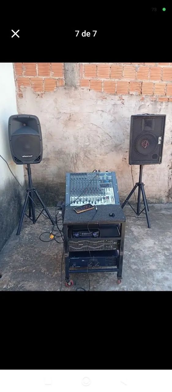 Som com 1 microfone completo  - Foto 4