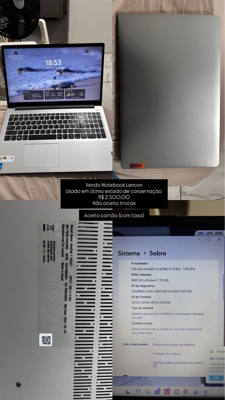 Notebook Lenovo - Foto 4