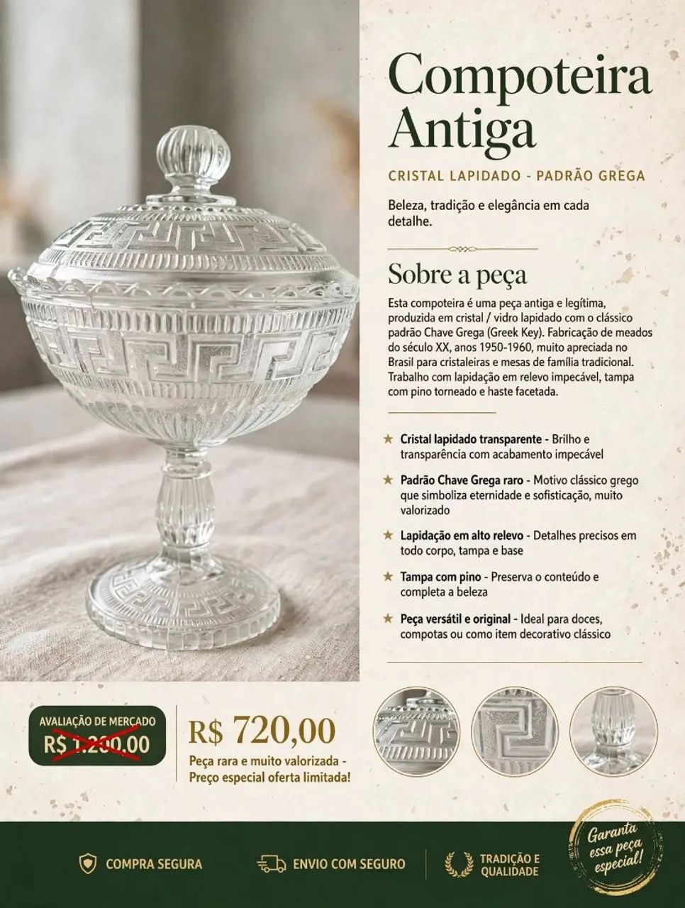 Peça de cristal 