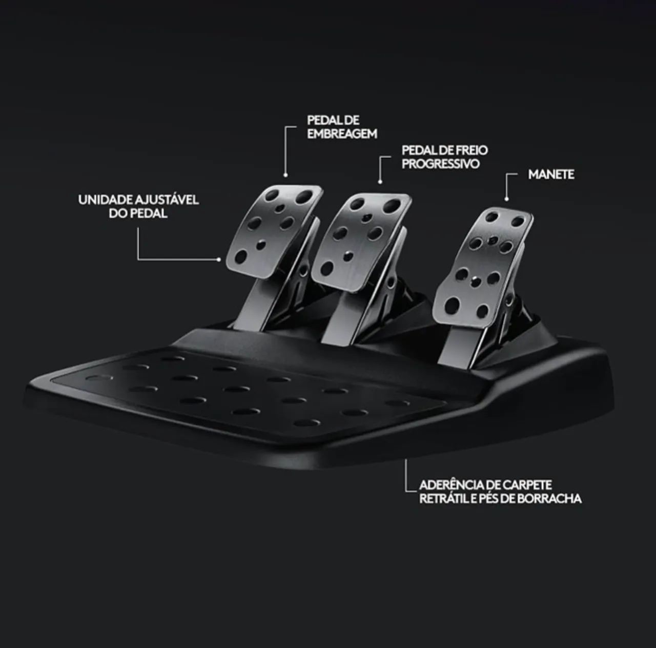 Volante Logitech G920 Driving Force e Pedais com Force Feedback para Xbox Series X|S e PC - Foto 5