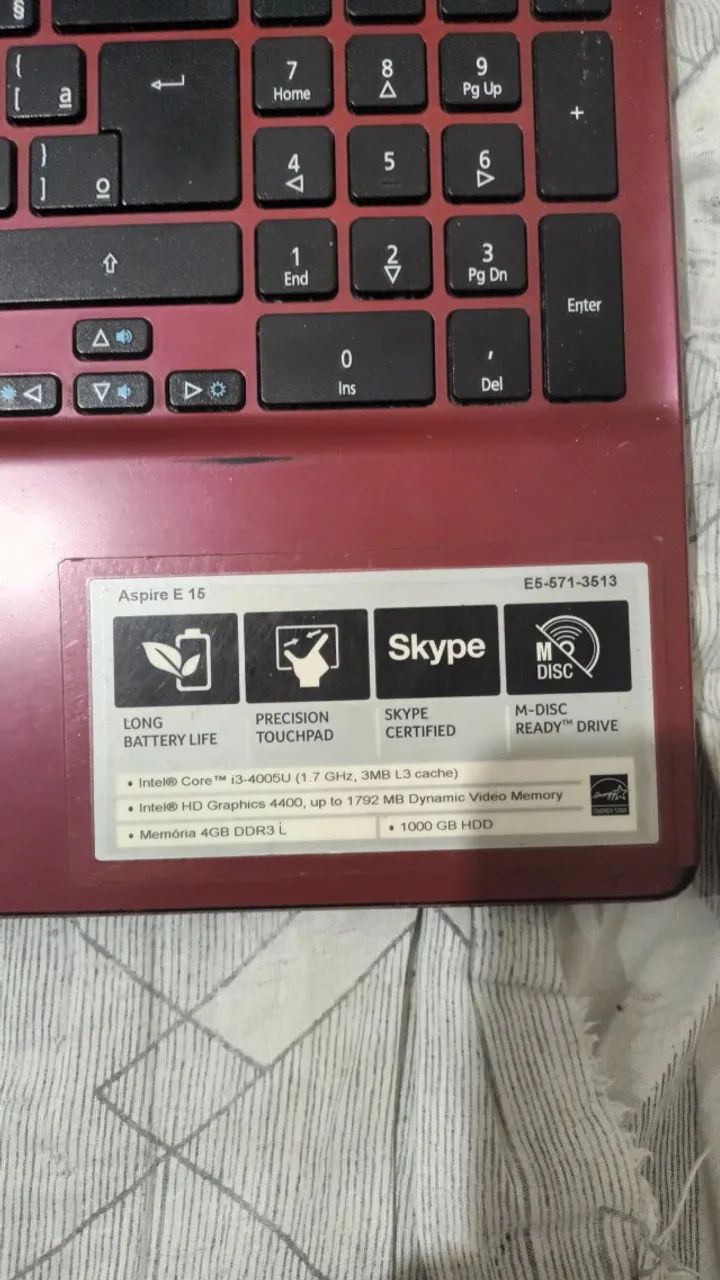 Notebook Acer para retirada de peças - Foto 2