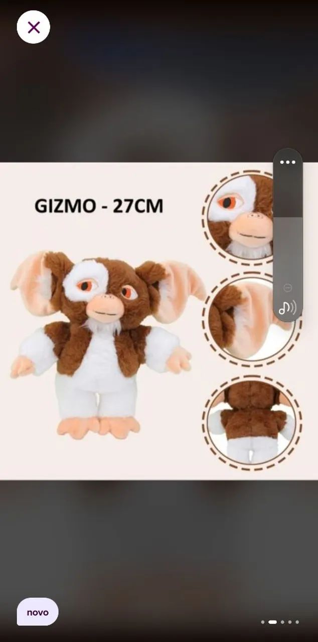 Pelúcia Gremlins Gzimo  - Foto 2