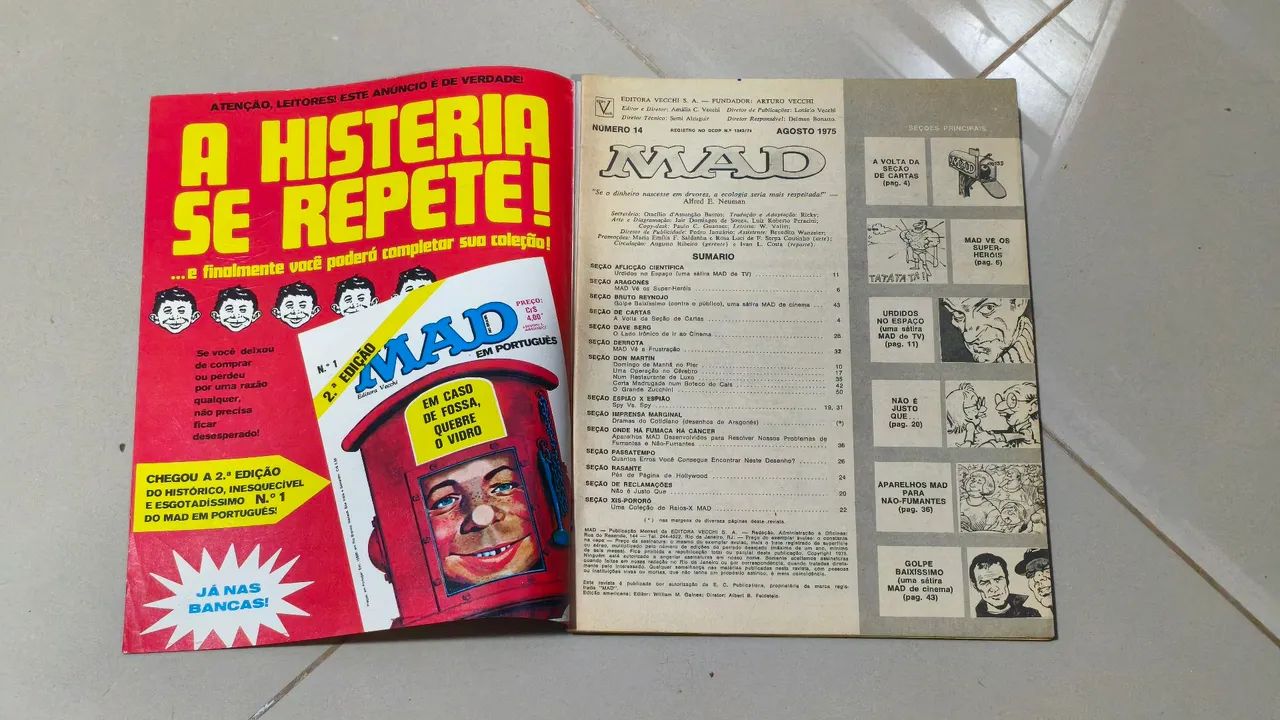 Revista Mad número 14 - Editora Vecchi  - Foto 2