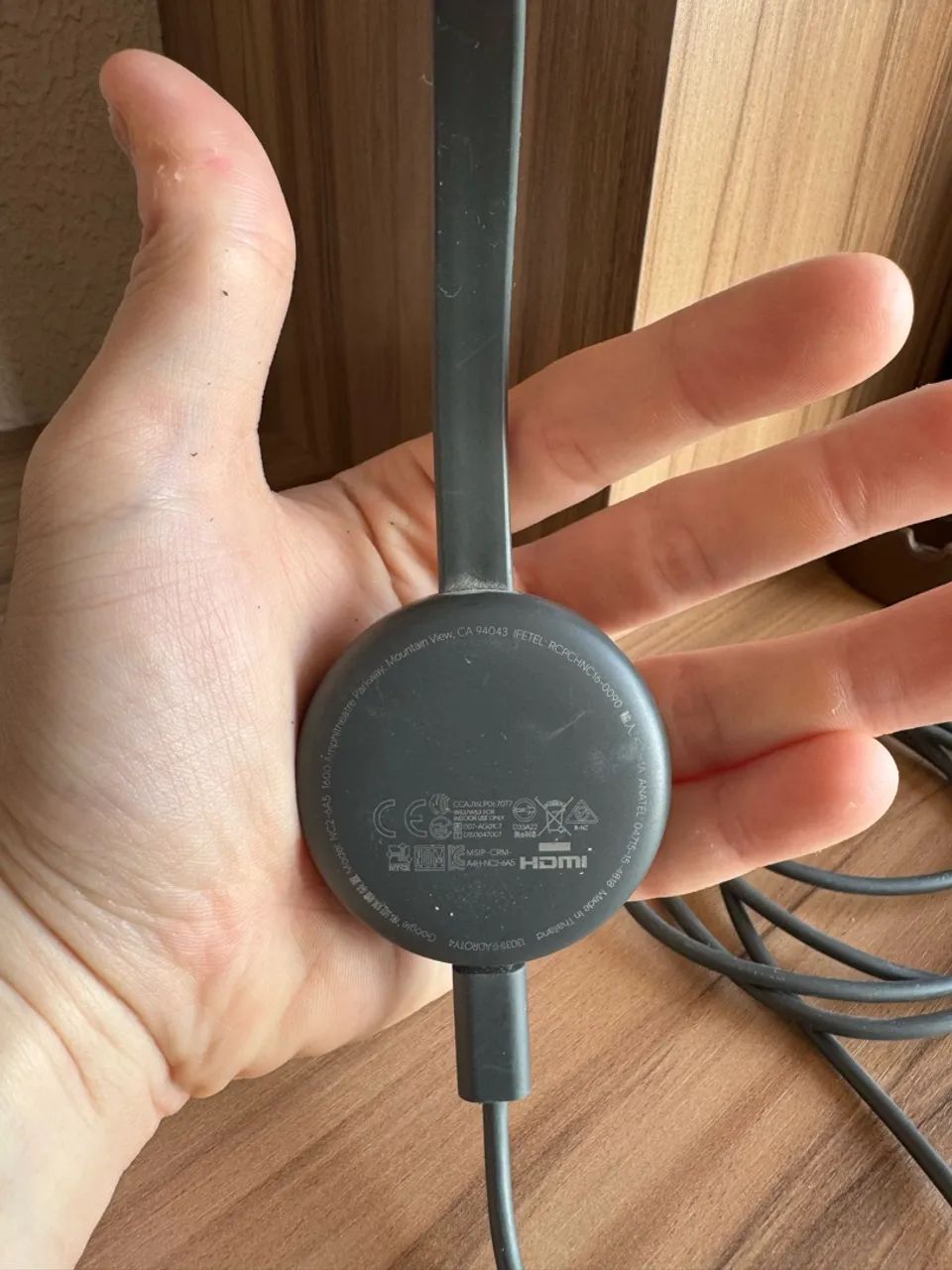 chromecast 3ª geração google cinza - Foto 2