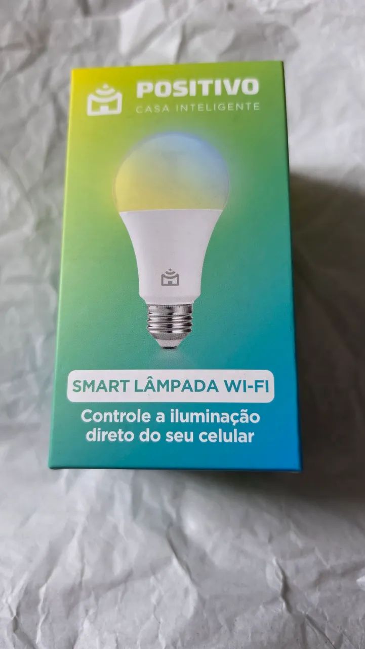 Smart Lâmpada Wi-Fi Positivo 9W, LED, Bivolt Compatível com Alexa e Google Assistente E27