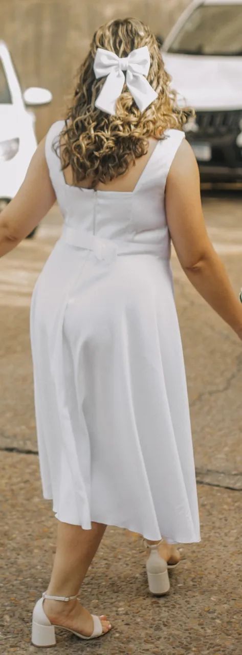 Vestido Branco Midi (Noiva) - Foto 2