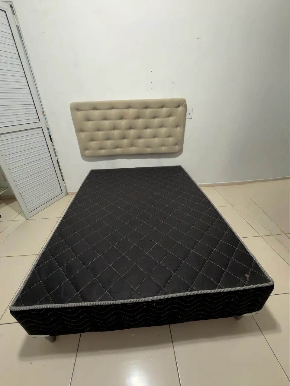 Base cama box casal + cabeceira 