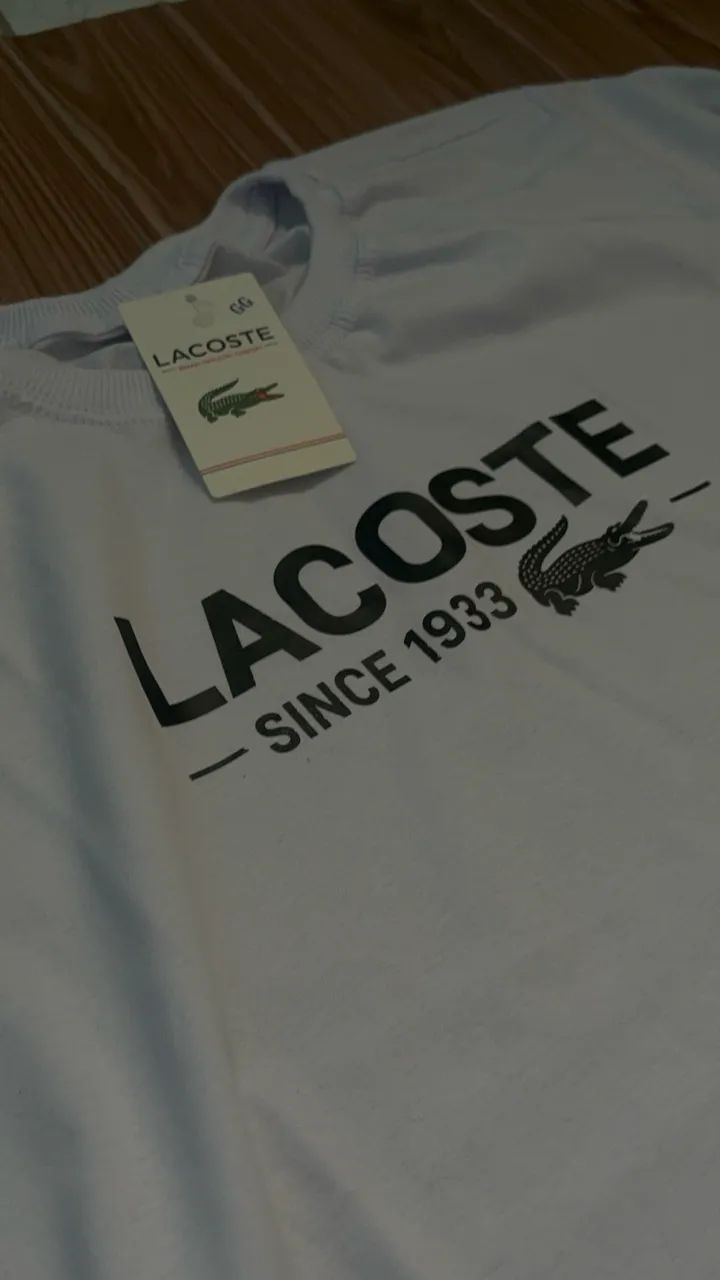 Camiseta Lacoste malha 30.1  - Foto 4