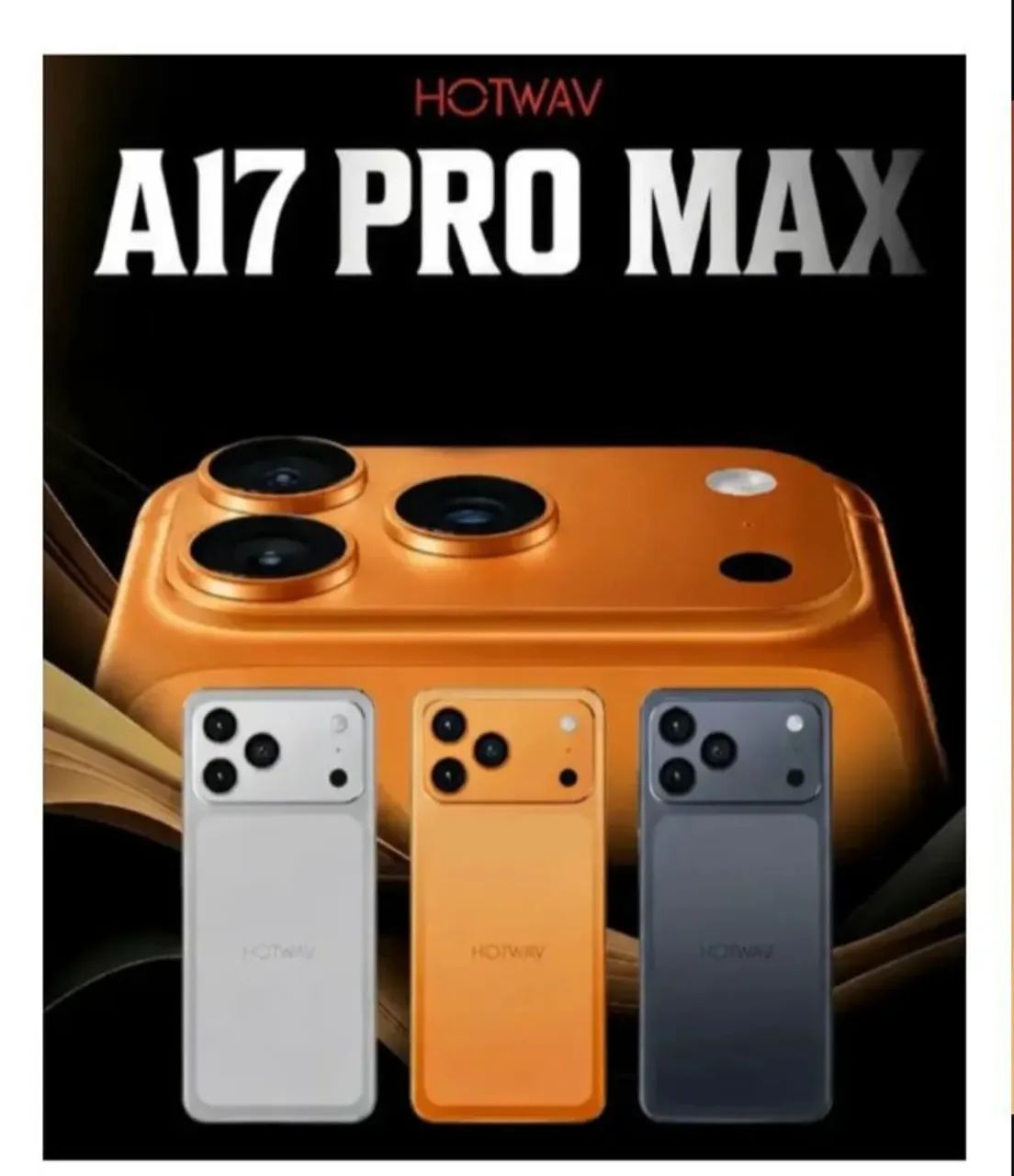 Table- Hotwav A17 Pro Max 4gb+12gb Ram 256gb Android 15 Laranja - Foto 2