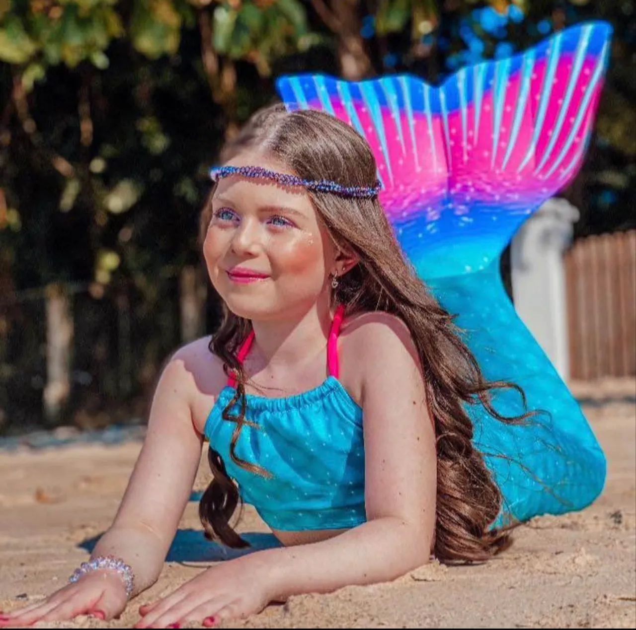 Cauda de sereia infantil  - Foto 4