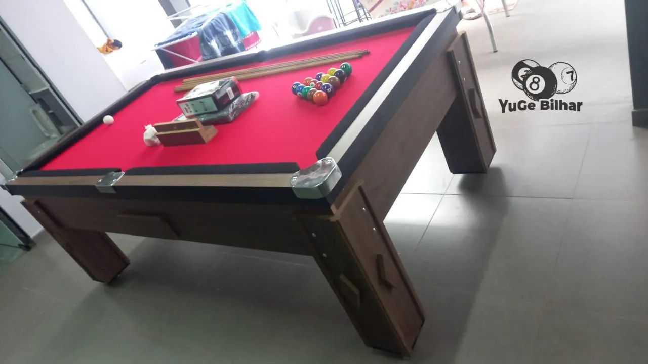 Mesa de sinuca acompanha acessórios campo pedra ardósia  - Foto 3