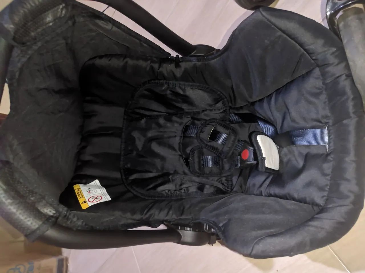 Carrinho galzerano e bebê conforto  - Foto 3