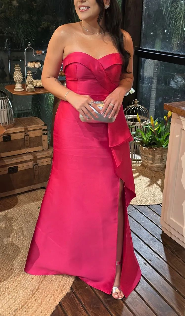 Vestido de festa pink 