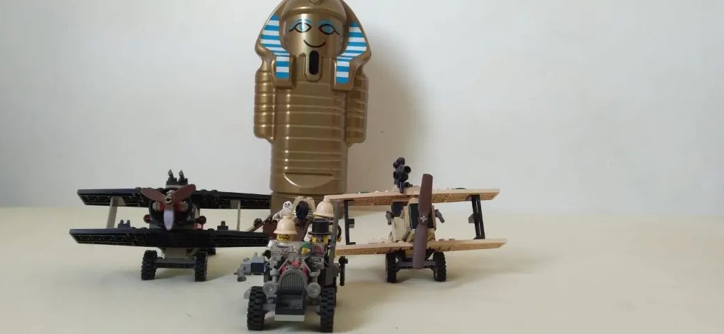 LEGO adventurers egito 5909 e 5928 + sarcófago gigante e instruções