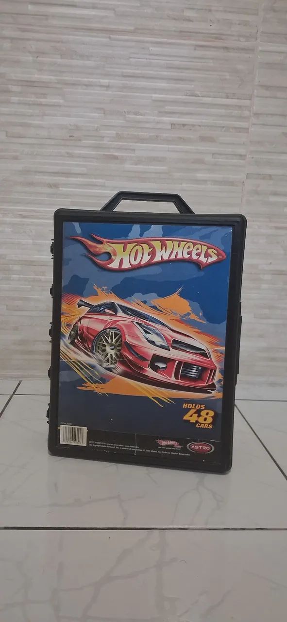 Maleta para carrinhos da hotwheels