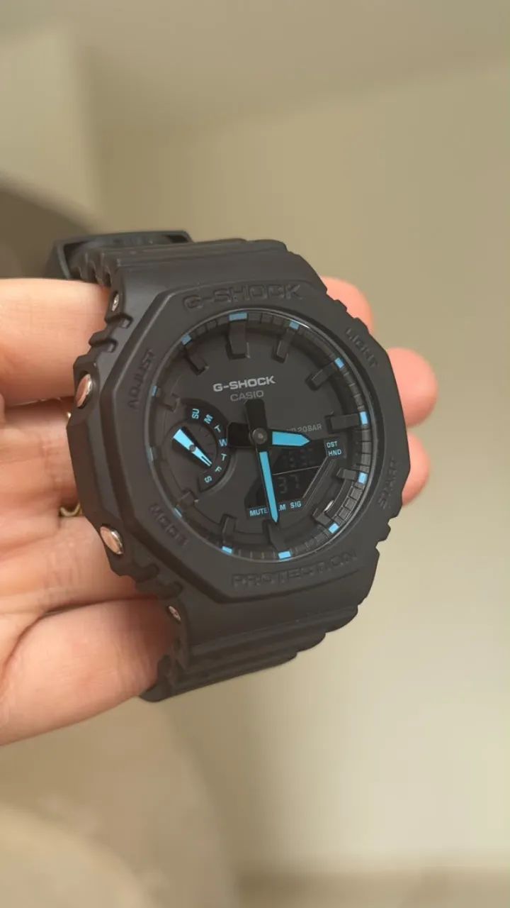 Casio G-Shock GA-2100 Original Novo 200M Preto - Acessórios