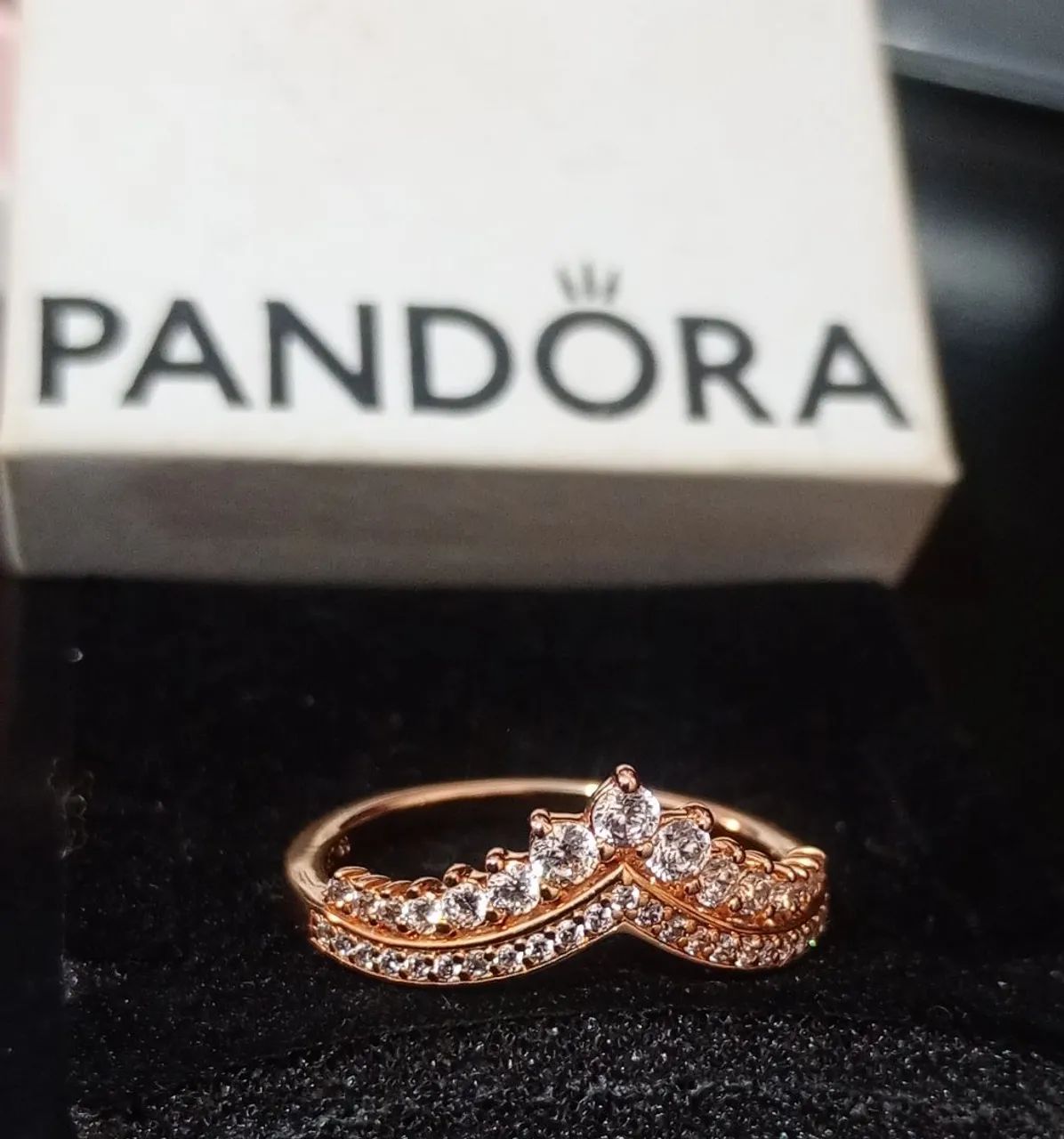 Anel Pandora n°22 - Sonho de Princesa - Rose - NOVO 