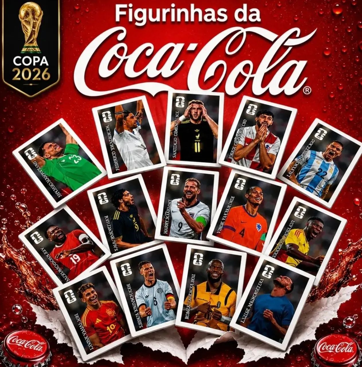 Figurinhas da copa 2026/ coca cola.