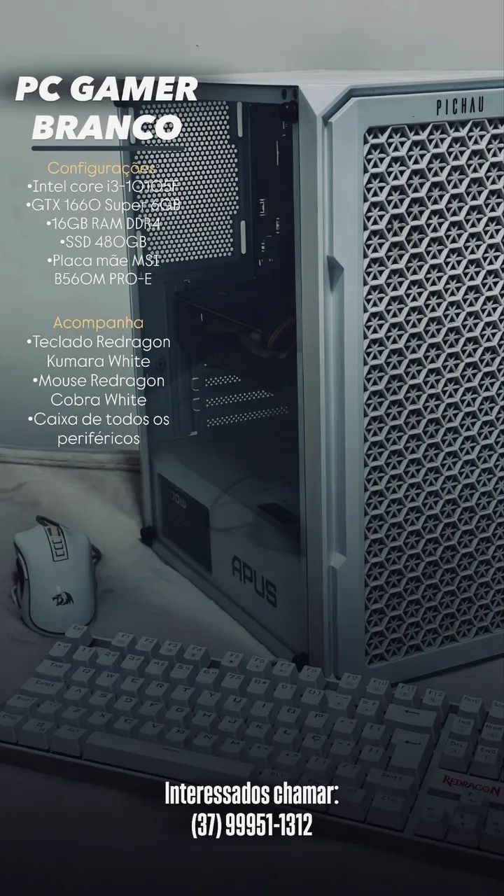PC GAMER BRANCO 