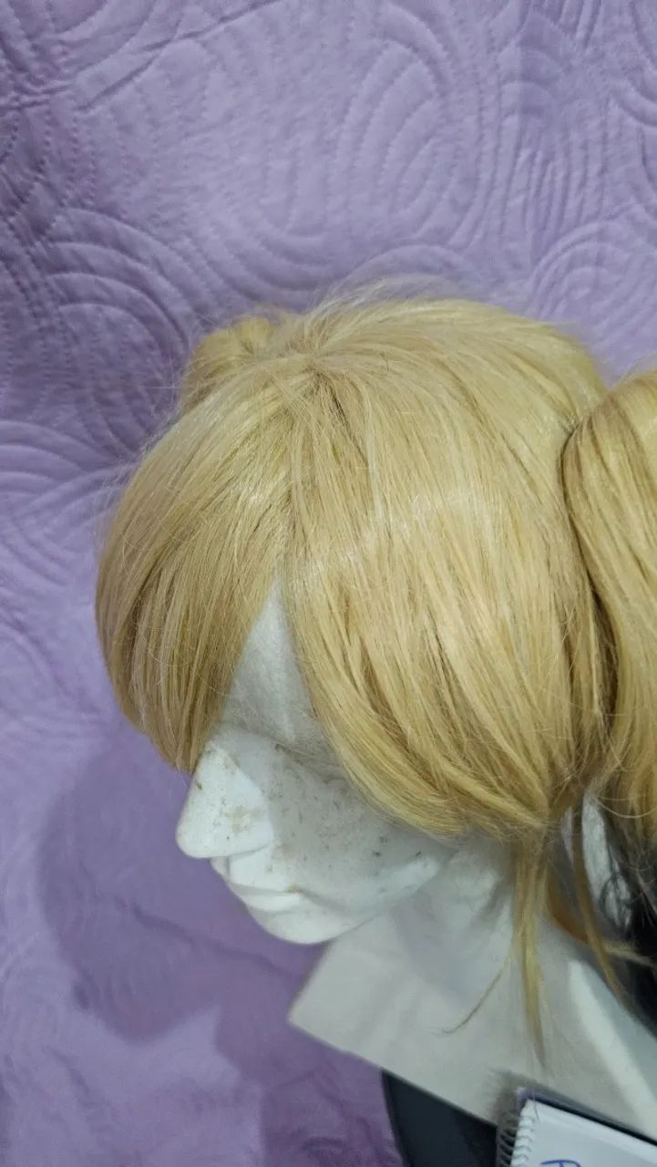 Peruca Cosplay carnaval cabelo sintético arlequina 1 - Foto 4