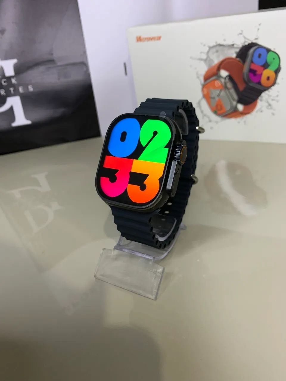W69 Ultra Microwear Original + 2 pulseira de Brinde - Foto 2